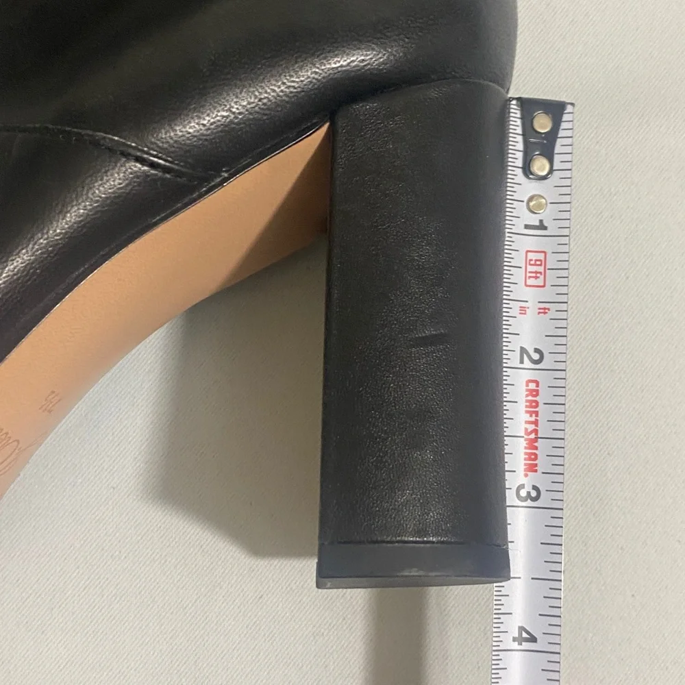 NWOB J. CREW Soft Black Leather Pull-on Boots Women's Size 7.5